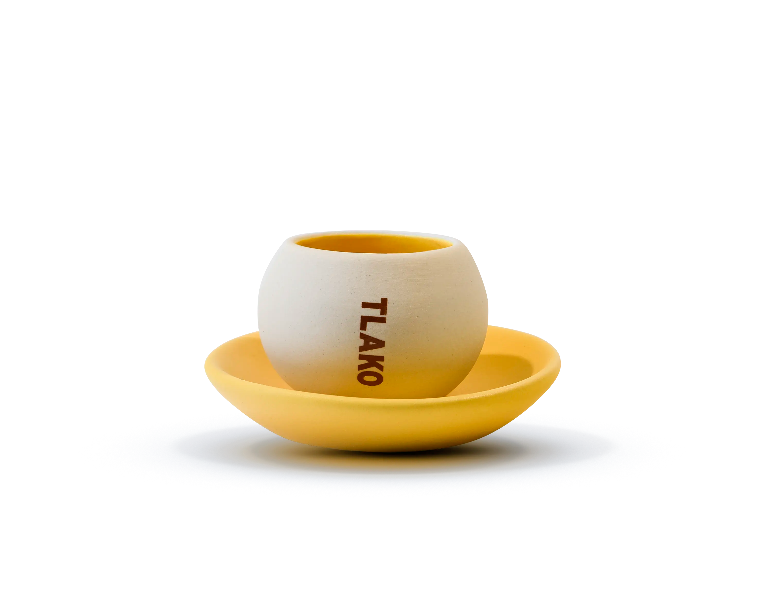 LA SEMILLA & EL VOLCÁN (taza espresso & plato)
