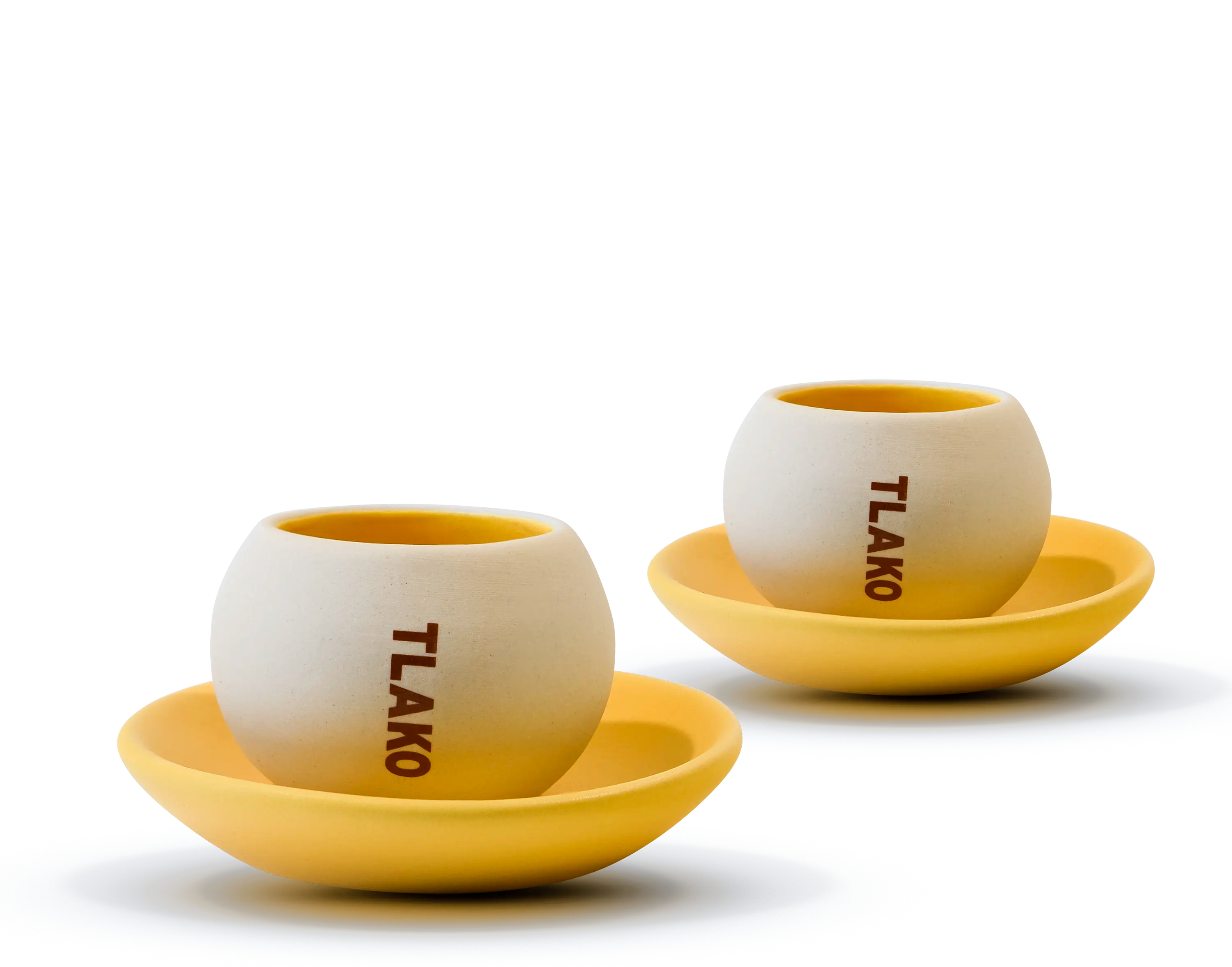 LA SEMILLA & EL VOLCÁN (taza espresso & plato)