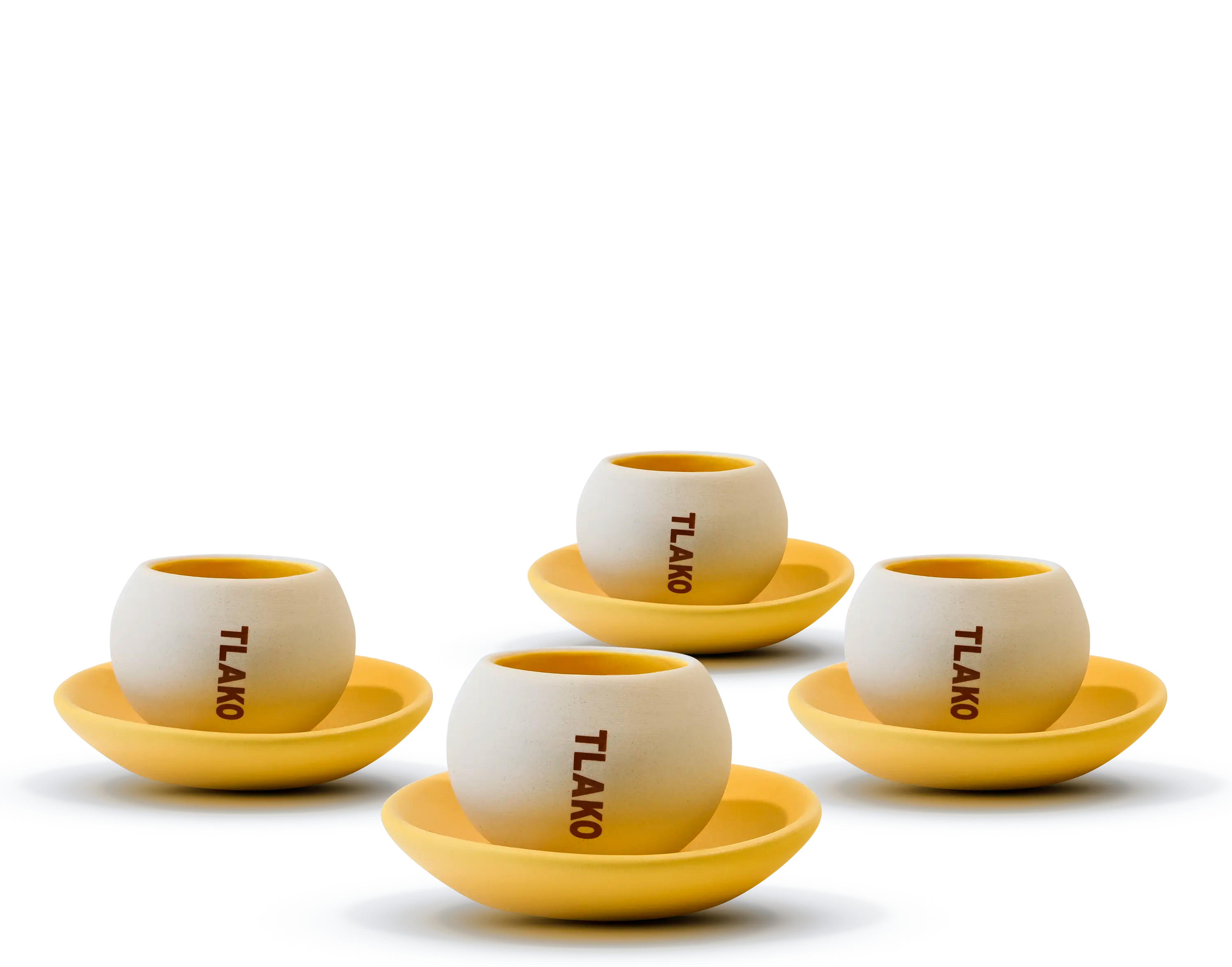 LA SEMILLA & EL VOLCÁN (taza espresso & plato)